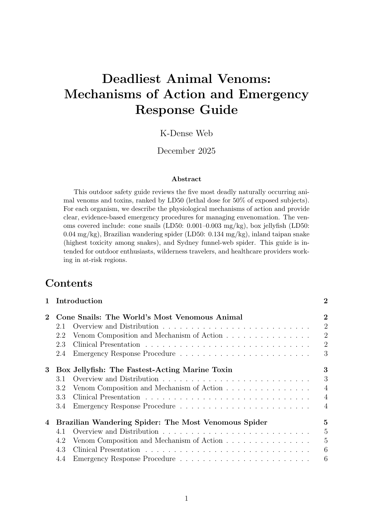 Deadliest Animal Venoms Safety Guide