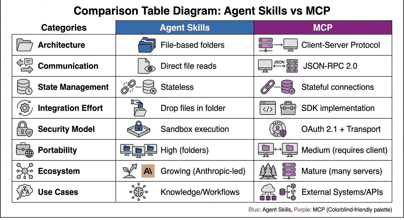 Agent Skills vs MCP Architecture
