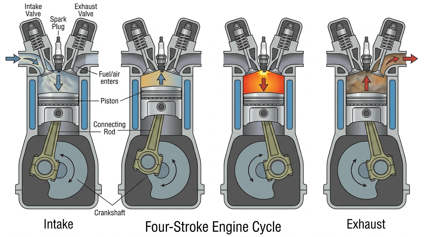 Nano Banana Pro sample for mech-four-stroke