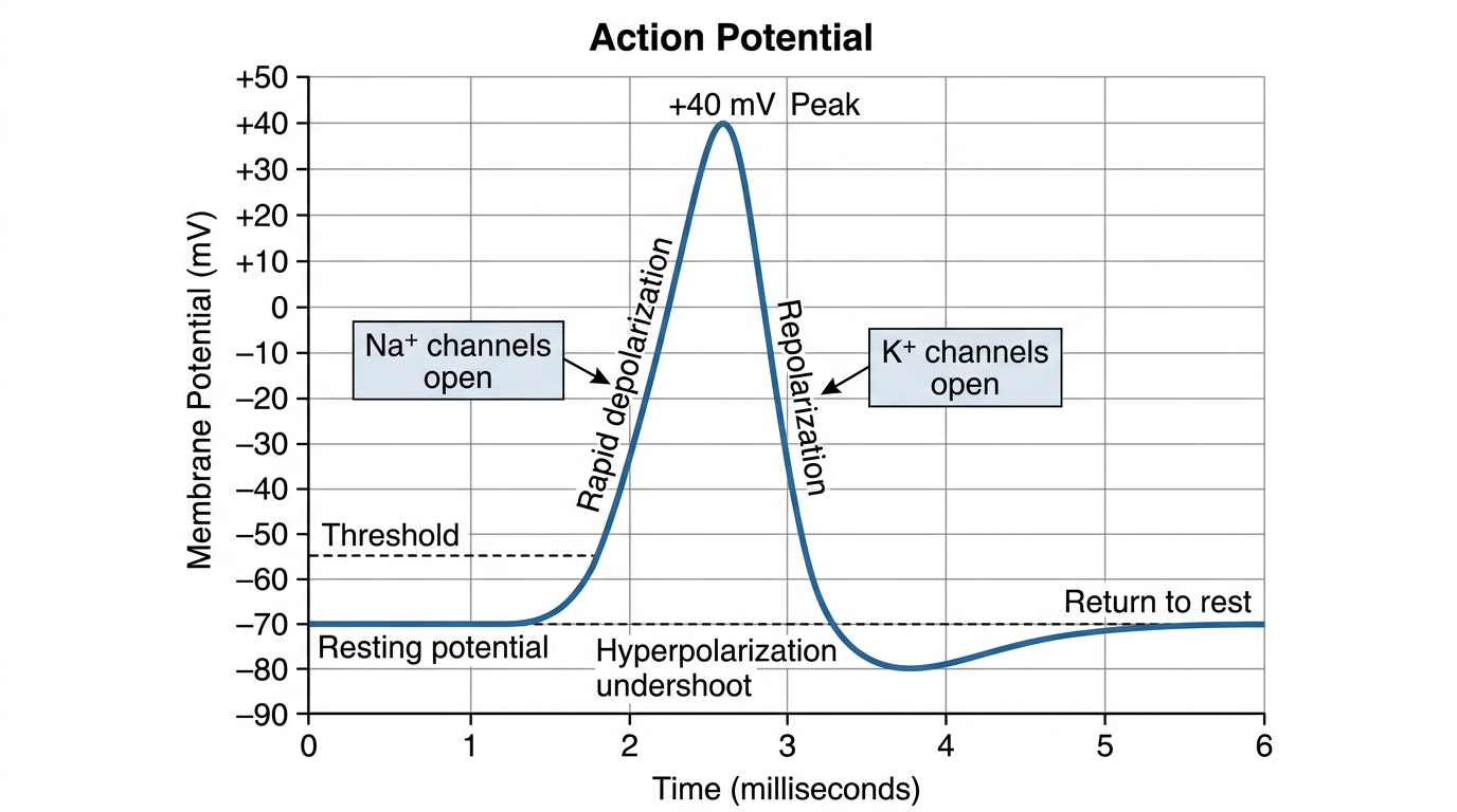 Nano Banana 2 sample for neuro-action-potential