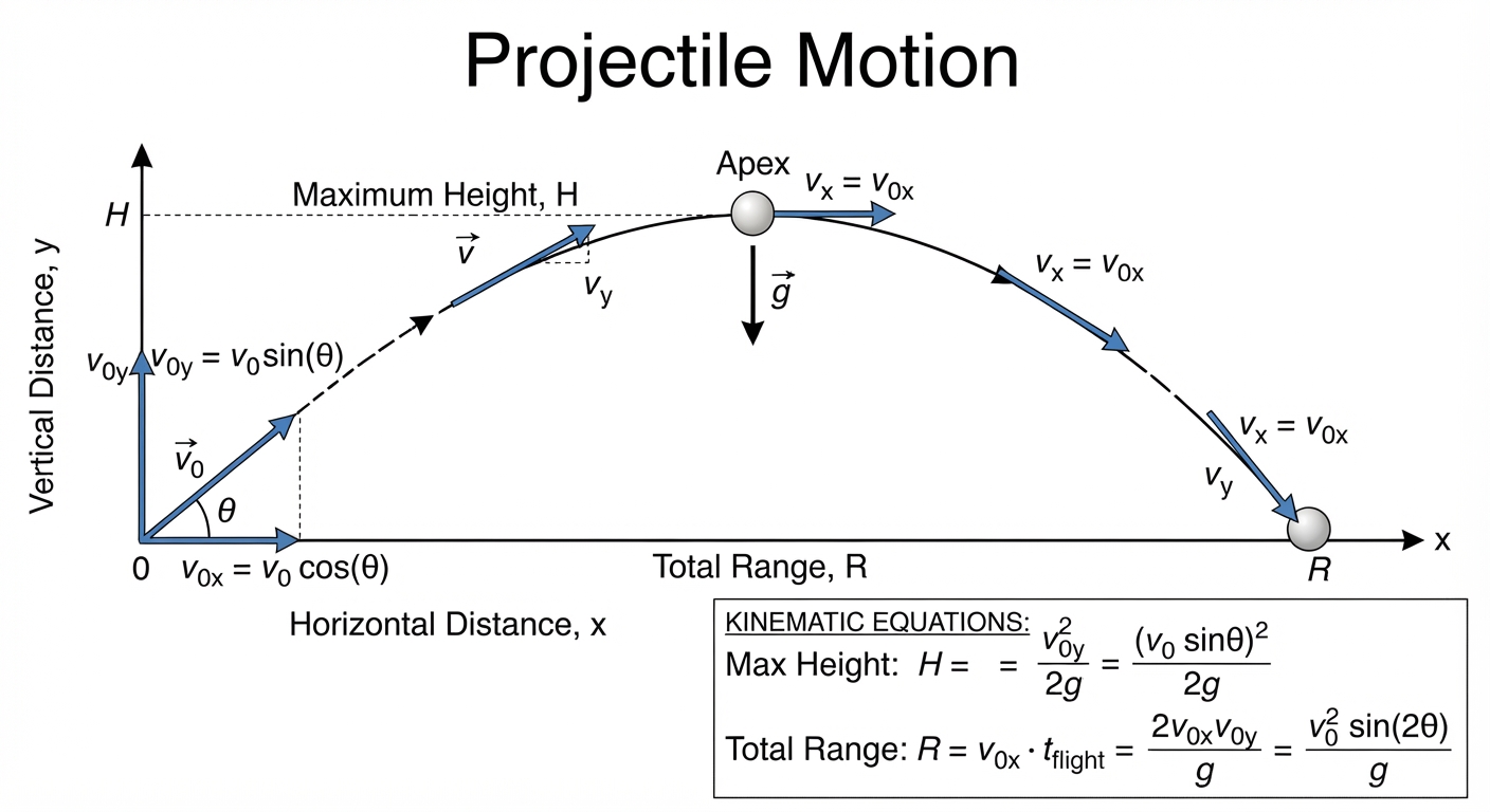 Nano Banana 2 Lite sample for phys-projectile