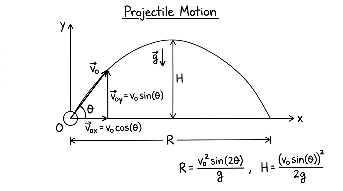 Nano Banana Pro sample for phys-projectile