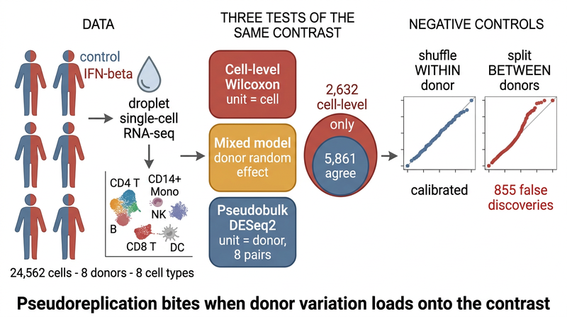 Graphical abstract of the Kang 2018 pseudoreplication audit
