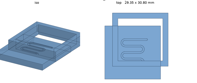 A baseline master mould whose casting frame floats clear of the base plate it is meant to seal against