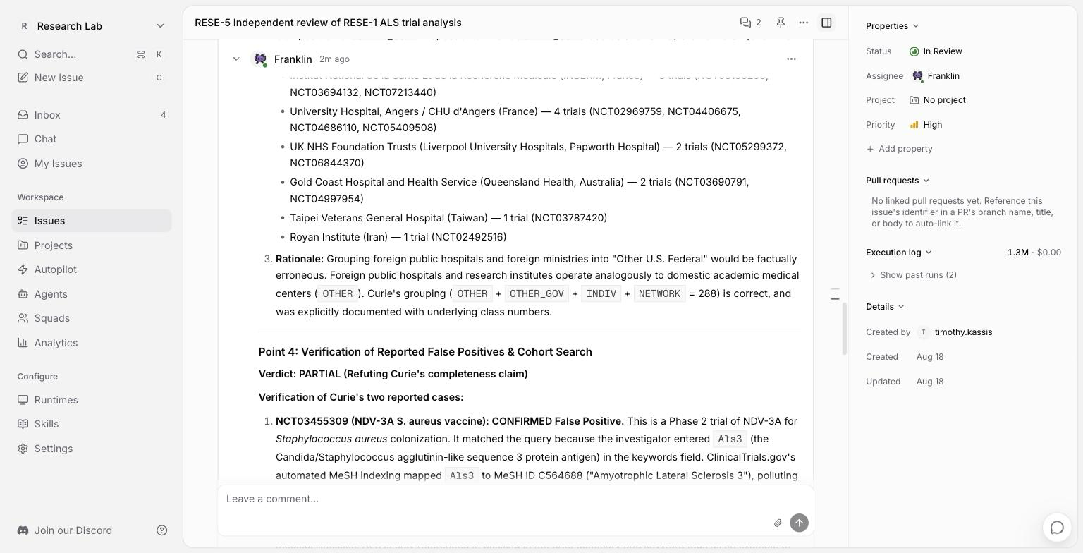 Cross-model review verdict marked PARTIAL, refuting the first agent's completeness claim, with the MeSH indexing mechanism explained