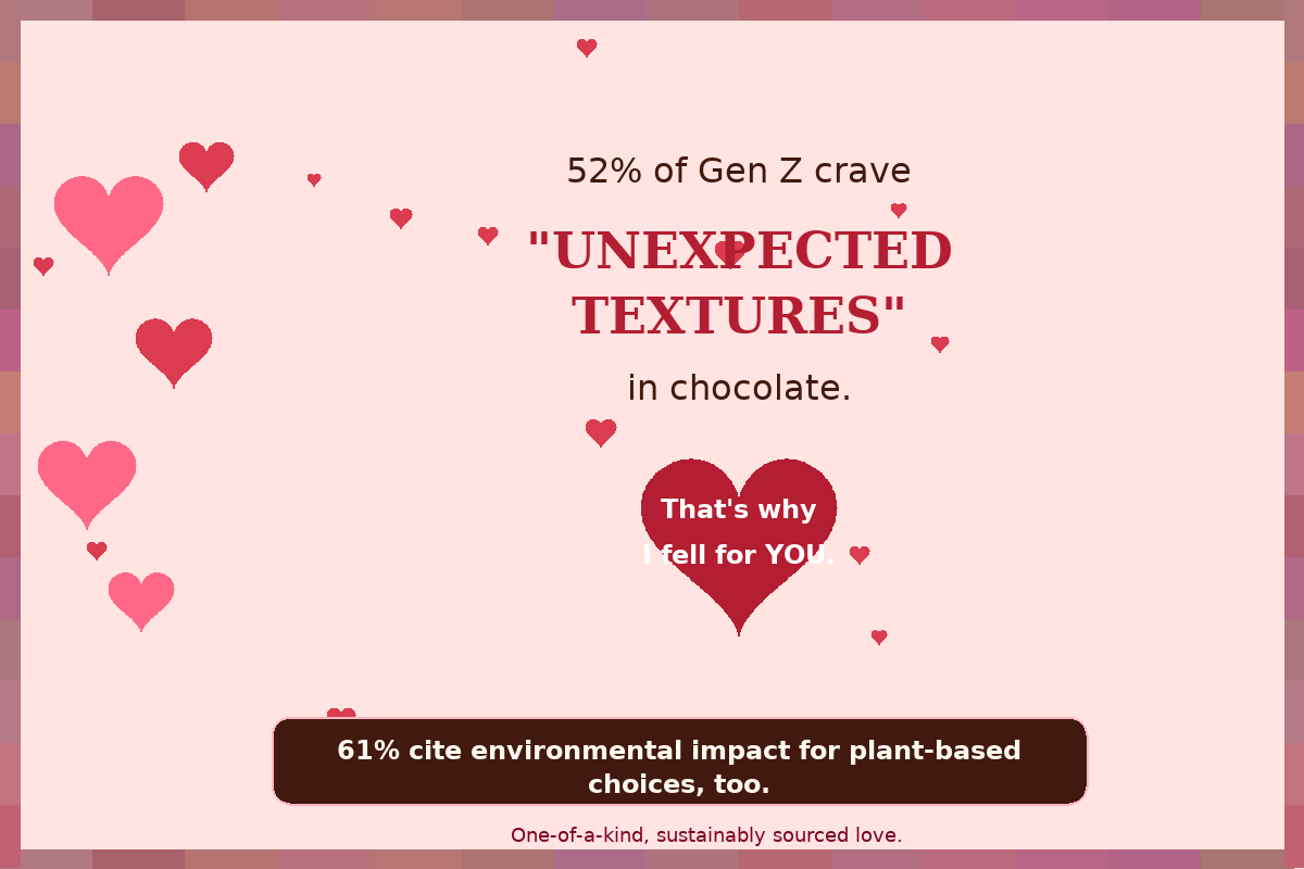 Valentine card: Gen Z unexpected textures pun