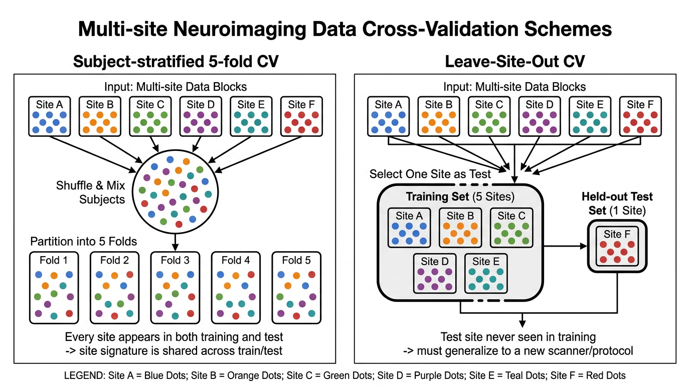 ABIDE Autism Classification with Site-Effect Analysis
