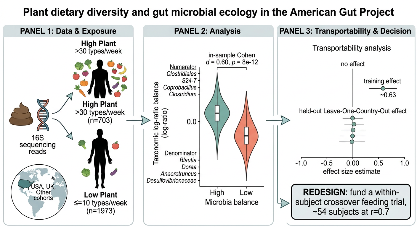 Plant Diversity & Gut Microbiome Analysis