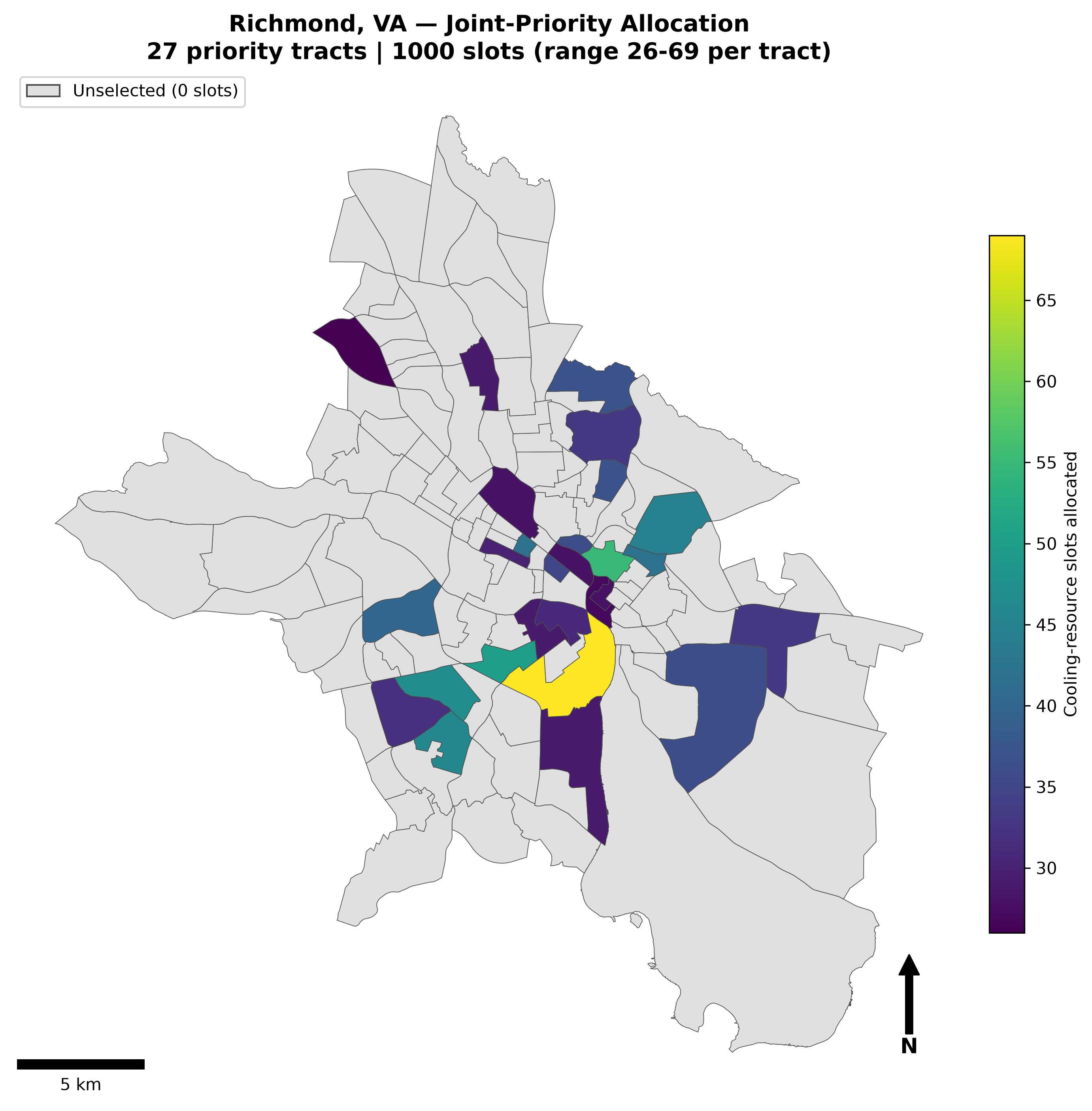 Allocation map joint